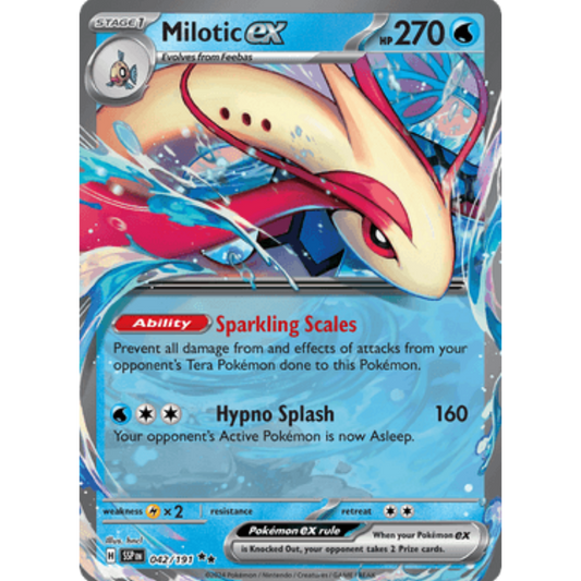 Milotic ex 042/191  - Holofoil SV08 Surging Sparks - Double Rare