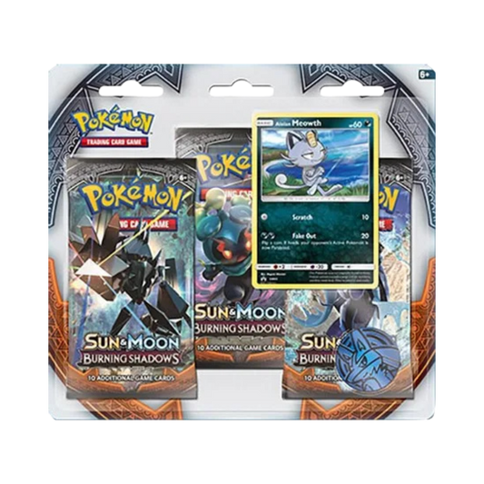 Burning Shadows 3 Pack Blister [Alolan Meowth]