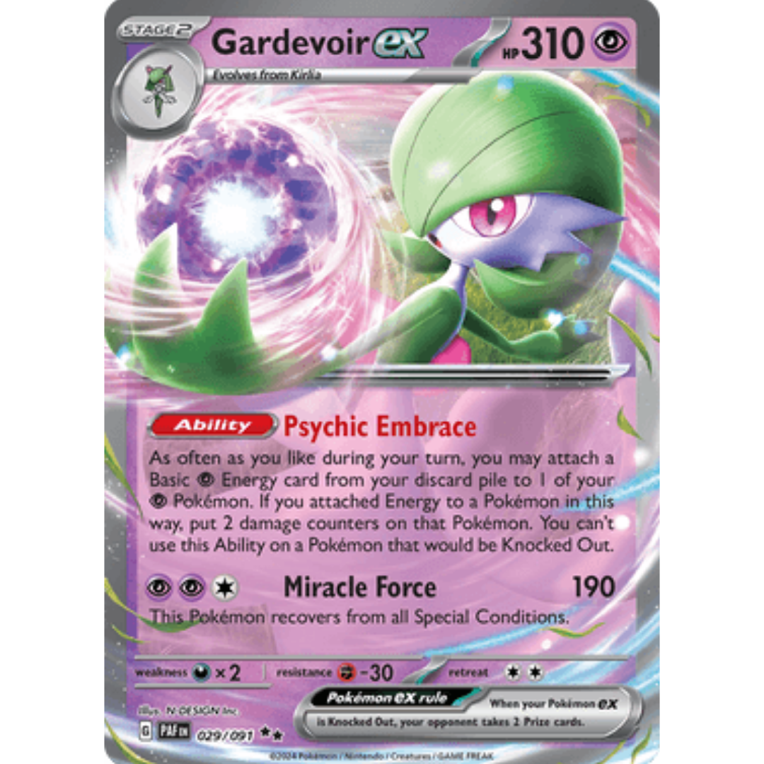 Gardevoir ex 029/091  - Holofoil SV Paldean Fates - Double Rare
