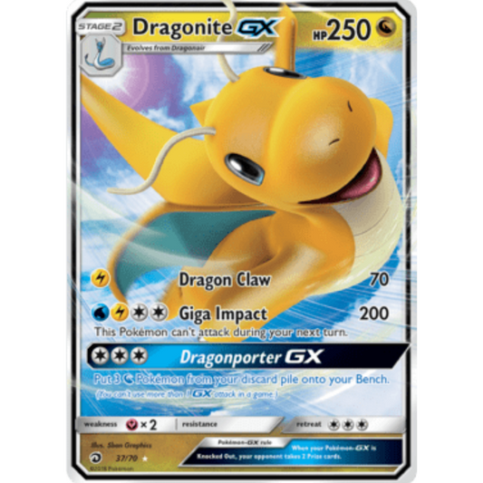 Dragonite GX (37/70) [Sun & Moon: Dragon Majesty]