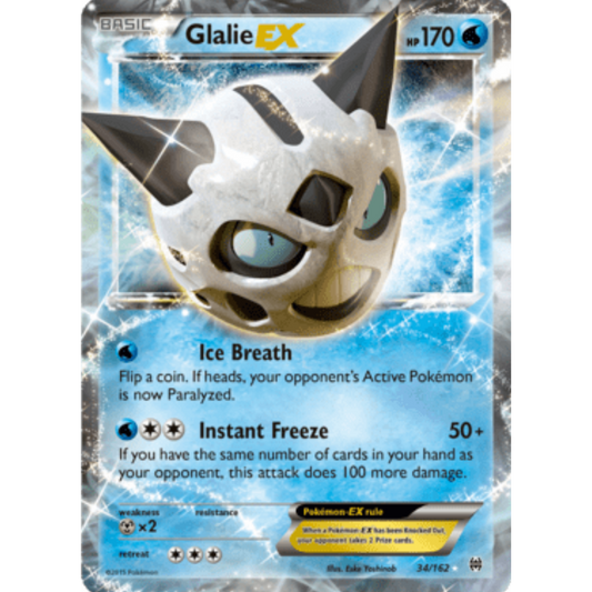 Glalie EX 034/162  - Holofoil XY  BREAKthrough - Ultra Rare