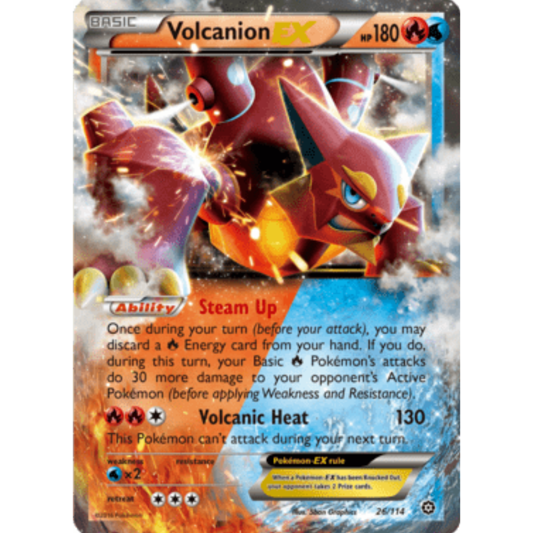 Volcanion EX 026  - Holofoil XY  Steam Siege - Ultra Rare