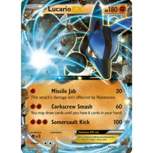 Lucario EX 054/111  - Holofoil XY  Furious Fists - Ultra Rare