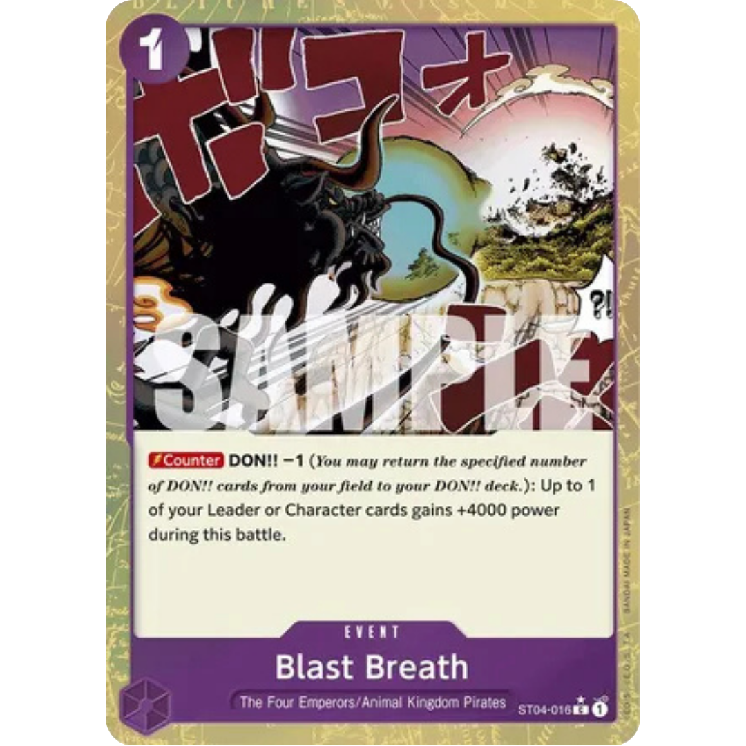 Blast Breath (Textured Foil) (ST04-016) - Premium Booster -The Best- Foil