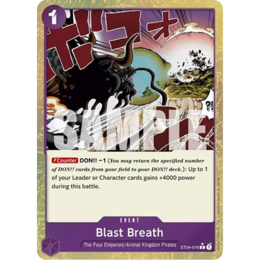 Blast Breath (Textured Foil) (ST04-016) - Premium Booster -The Best- Foil