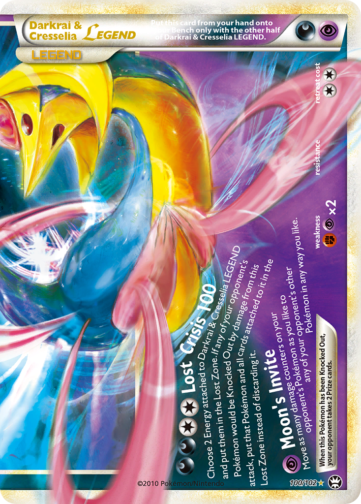 Darkrai & Cresselia Legend (Bottom)  - Holofoil Triumphant - Ultra Rare