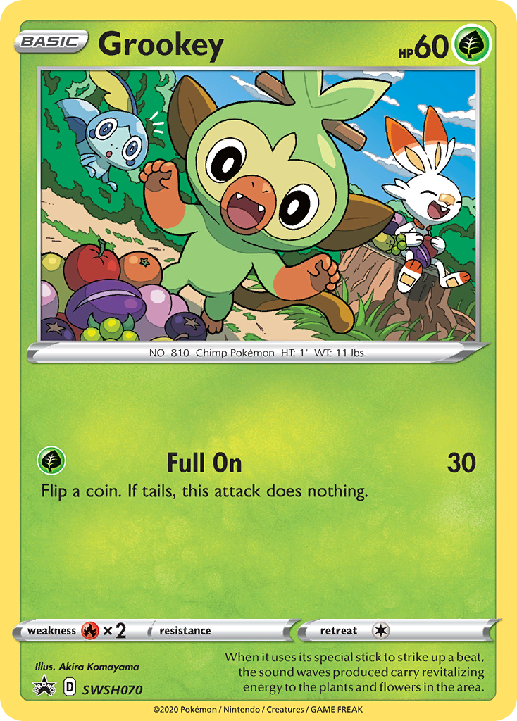 Grookey SWSH070  - Holofoil SWSH Sword & Shield Promo Cards - Promo