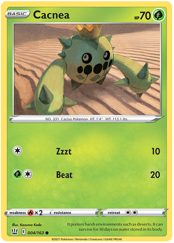 Cacnea 004  SWSH05 Battle Styles - Common