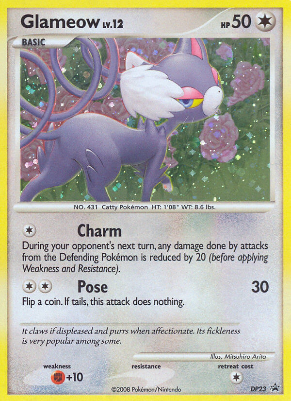 Glameow - DP23  - Holofoil Diamond and Pearl Promos - Promo