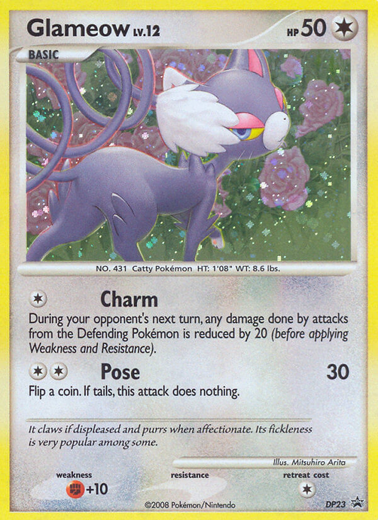 Glameow - DP23  - Holofoil Diamond and Pearl Promos - Promo