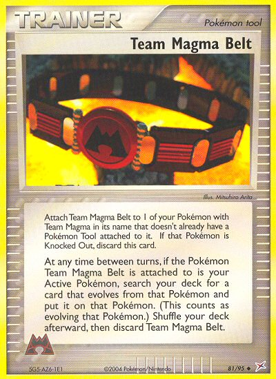 Team Magma Belt  Team Magma vs Team Aqua - Uncommon