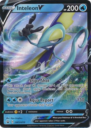 Inteleon V SWSH016  - Holofoil SWSH Sword & Shield Promo Cards - Promo