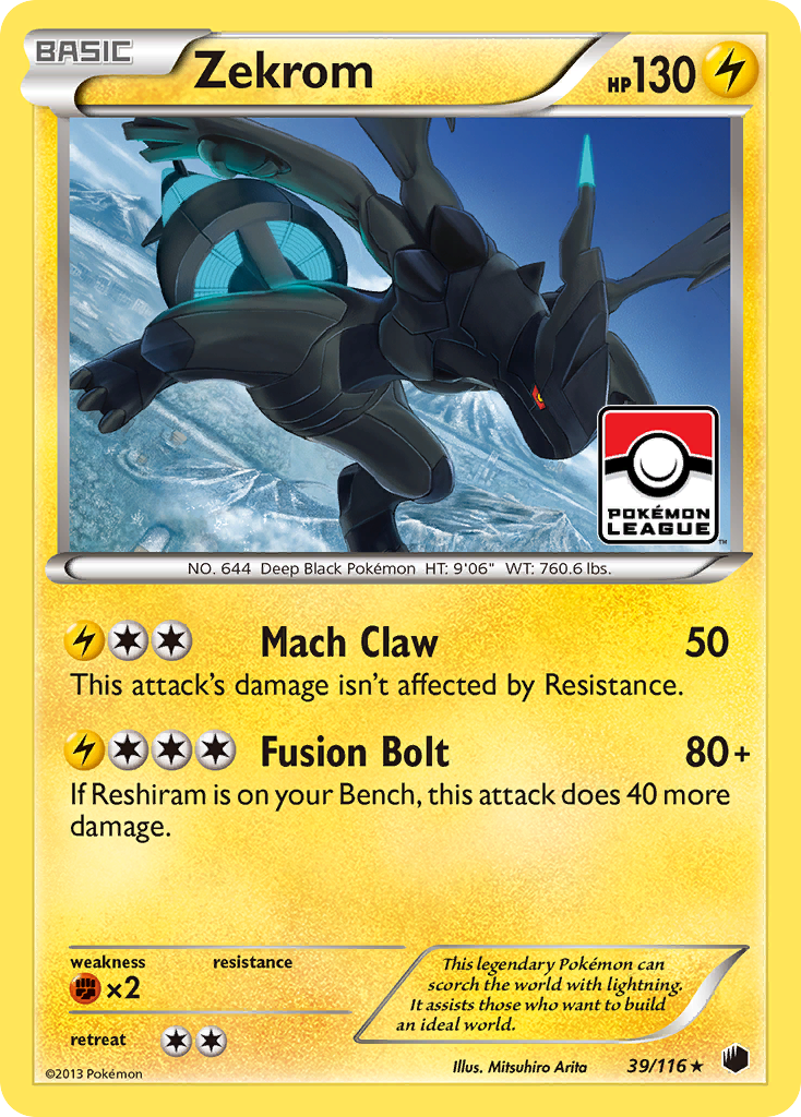 Zekrom  - Holofoil Plasma Freeze - Holo Rare