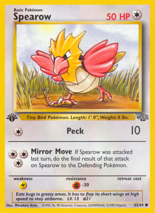 Spearow 062/64  - 1st Edition Jungle - Common
