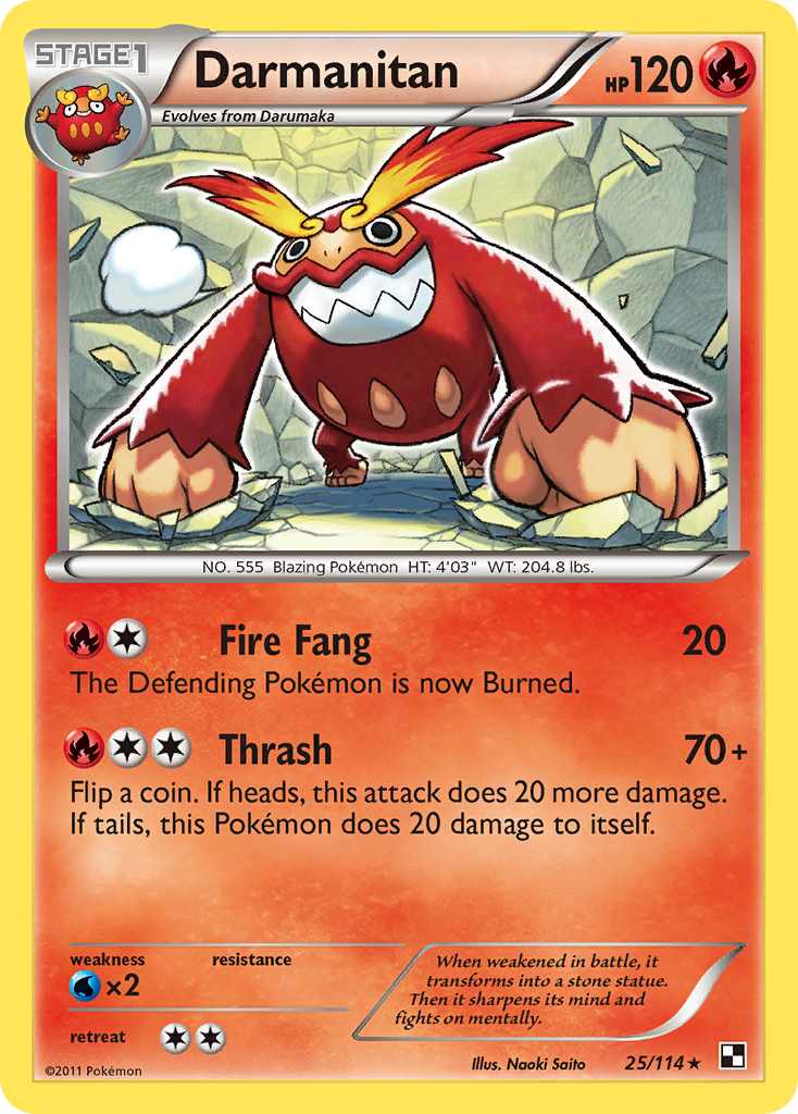 Darmanitan  Black and White - Rare