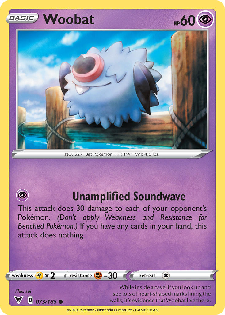 Woobat 073  SWSH04 Vivid Voltage - Common
