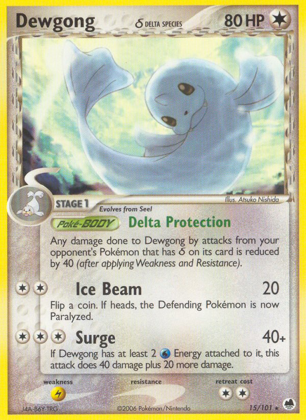Dewgong (Delta Species)  Dragon Frontiers - Rare