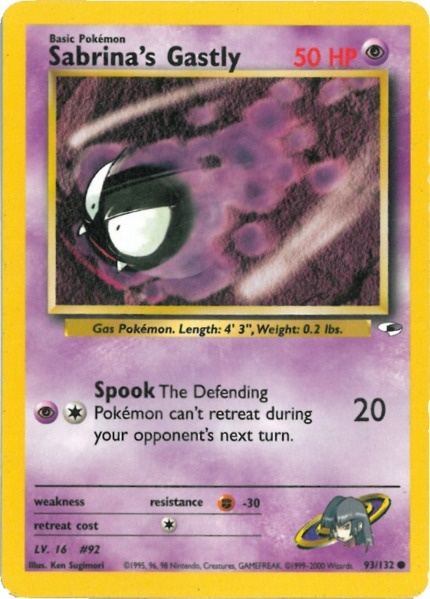 Sabrina's Gastly 093  - Unlimited Gym Heroes - Common