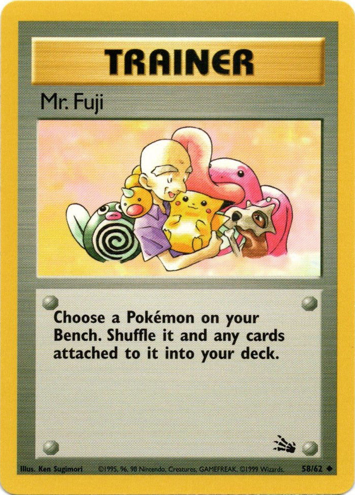 Mr. Fuji 058  - Unlimited Fossil - Uncommon