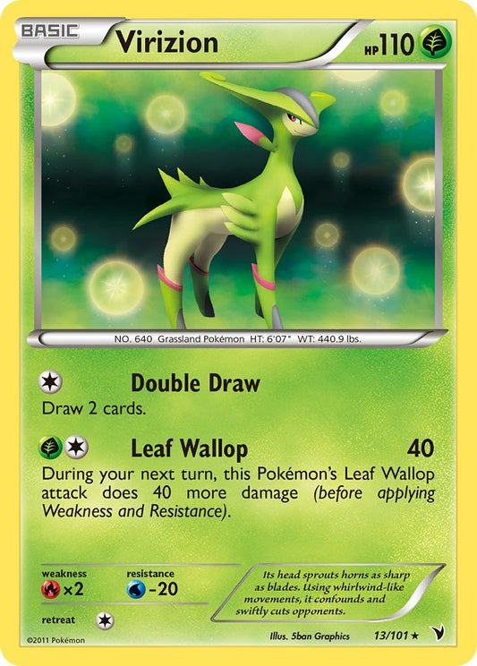Virizion - 13/101 (Cosmos Holo)/101  - Holofoil Blister Exclusives - Promo