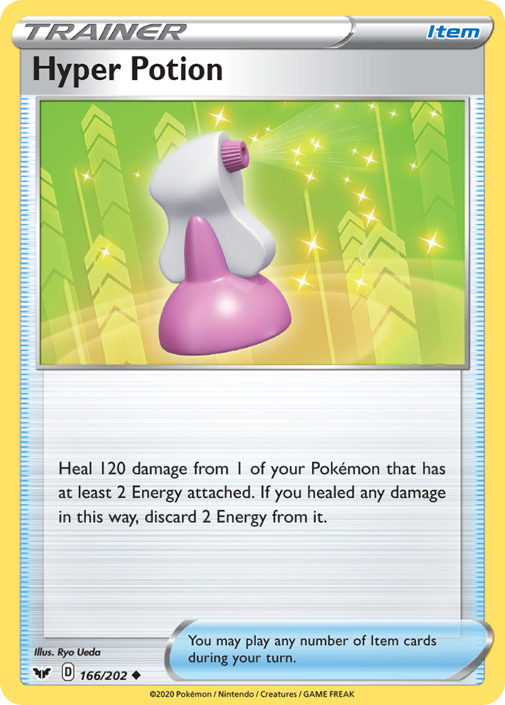 Hyper Potion 166  SWSH01 Sword & Shield Base Set - Uncommon