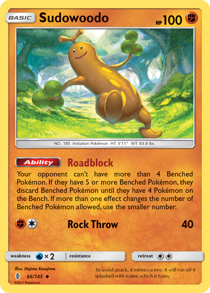 Sudowoodo 066  SM  Guardians Rising - Uncommon