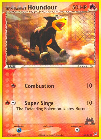 Team Magma's Houndour 062/95  Team Magma vs Team Aqua - Common