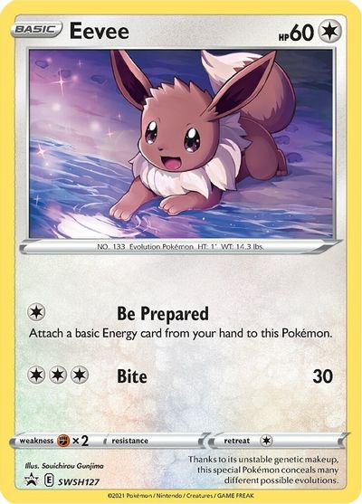 Eevee SWSH127  - Holofoil SWSH Sword & Shield Promo Cards - Promo