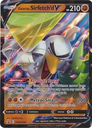 Galarian Sirfetch'd V - SWSH043  - Holofoil Jumbo Cards - Promo