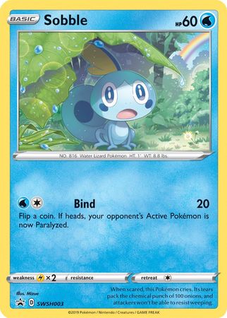 Sobble - SWSH003  - Holofoil SWSH Sword & Shield Promo Cards - Promo