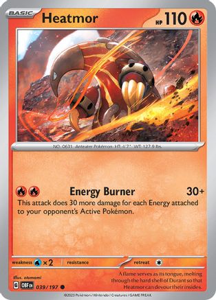 Heatmor 039  SV03 Obsidian Flames - Common