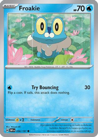 Froakie 056  SV03 Obsidian Flames - Common