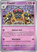 Claydol 095  - Holofoil SV03 Obsidian Flames - Rare