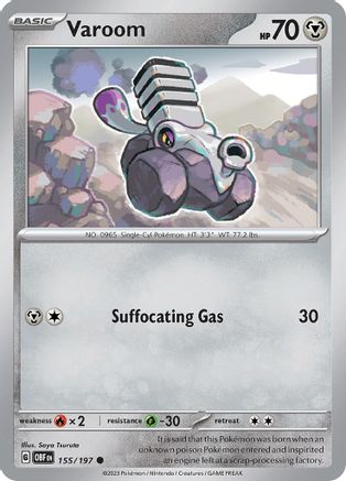 Varoom 155/197  SV03 Obsidian Flames - Common