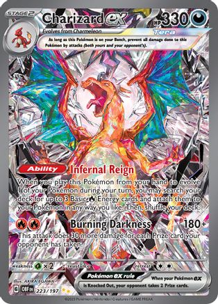 Charizard ex 223/197  - Holofoil SV03 Obsidian Flames - Special Illustration Rare