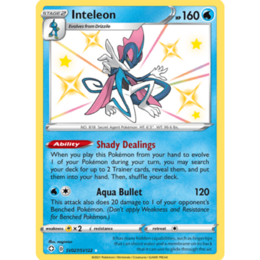 Inteleon (SV027/SV122) [Sword & Shield: Shining Fates]