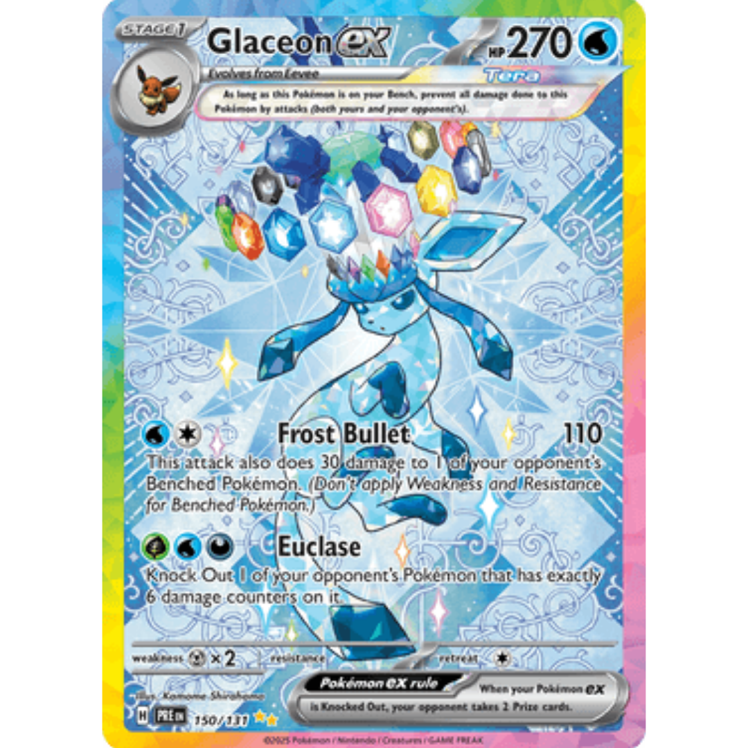 Glaceon ex 150/131  - Holofoil SV Prismatic Evolutions - Special Illustration Rare