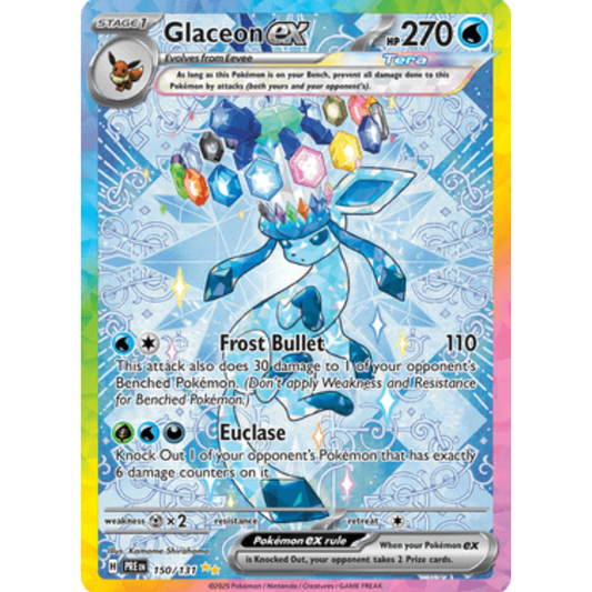 Glaceon ex 150/131  - Holofoil SV Prismatic Evolutions - Special Illustration Rare