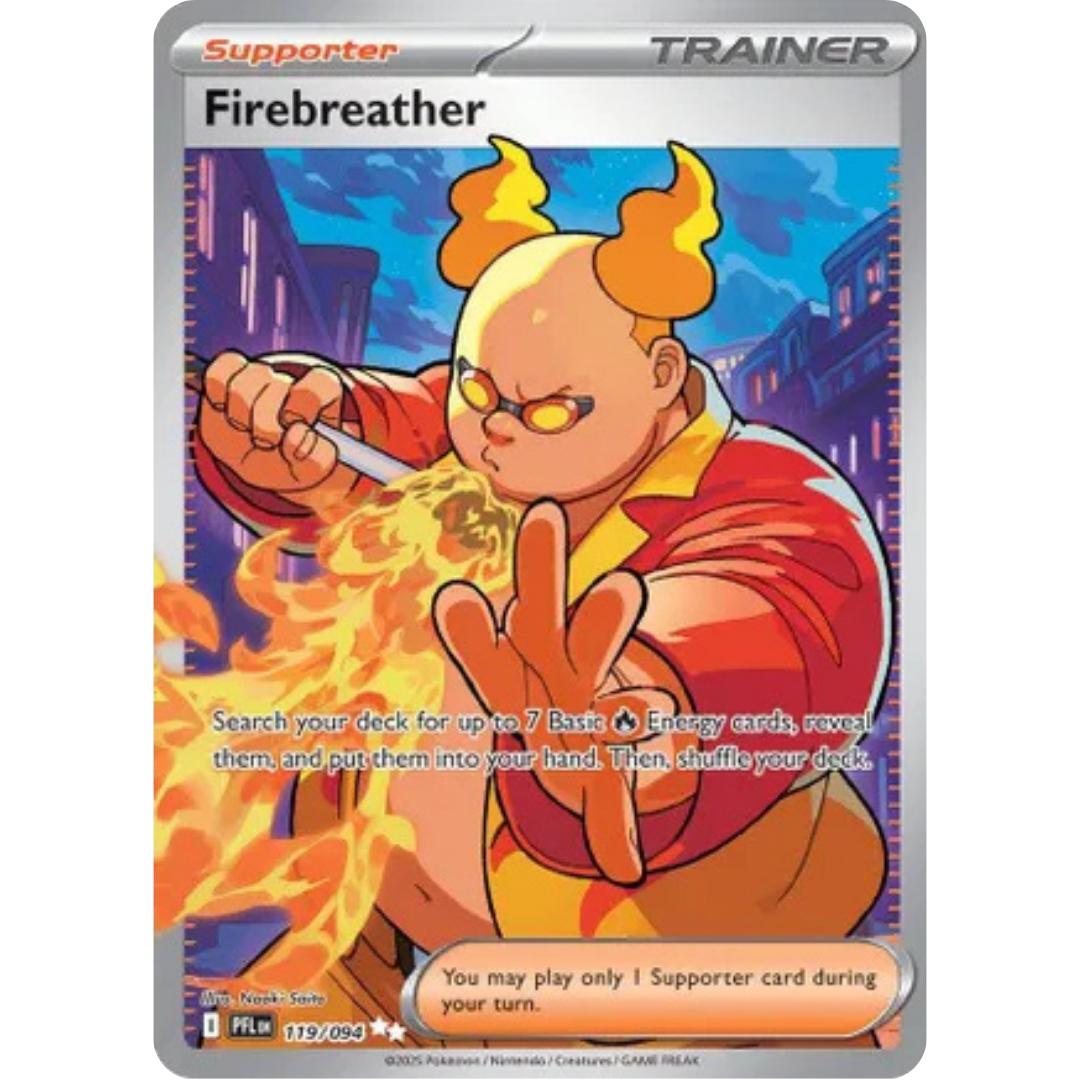 Firebreather 119/094  - Holofoil ME02 Phantasmal Flames - Ultra Rare