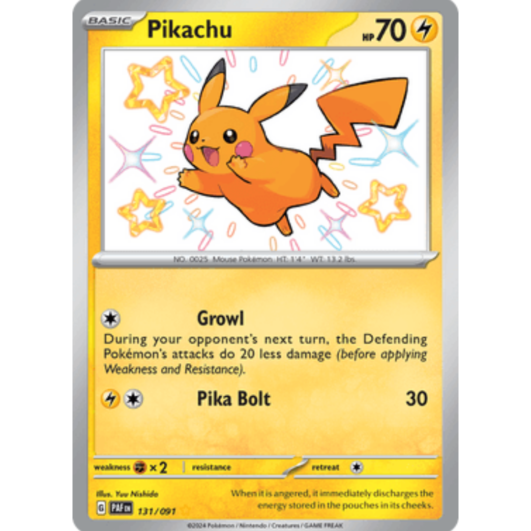 Pikachu 131/091  - Holofoil SV Paldean Fates - Shiny Rare