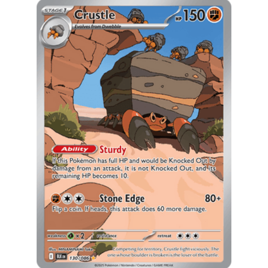 Crustle 130/086  - Holofoil SV Black Bolt - Illustration Rare
