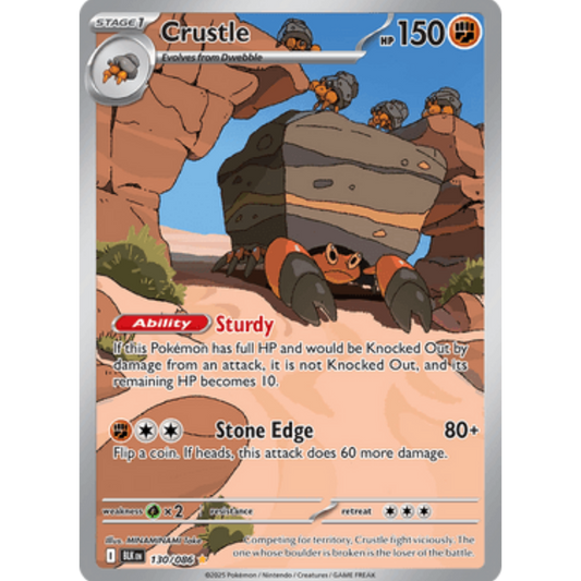 Crustle 130/086  - Holofoil SV Black Bolt - Illustration Rare