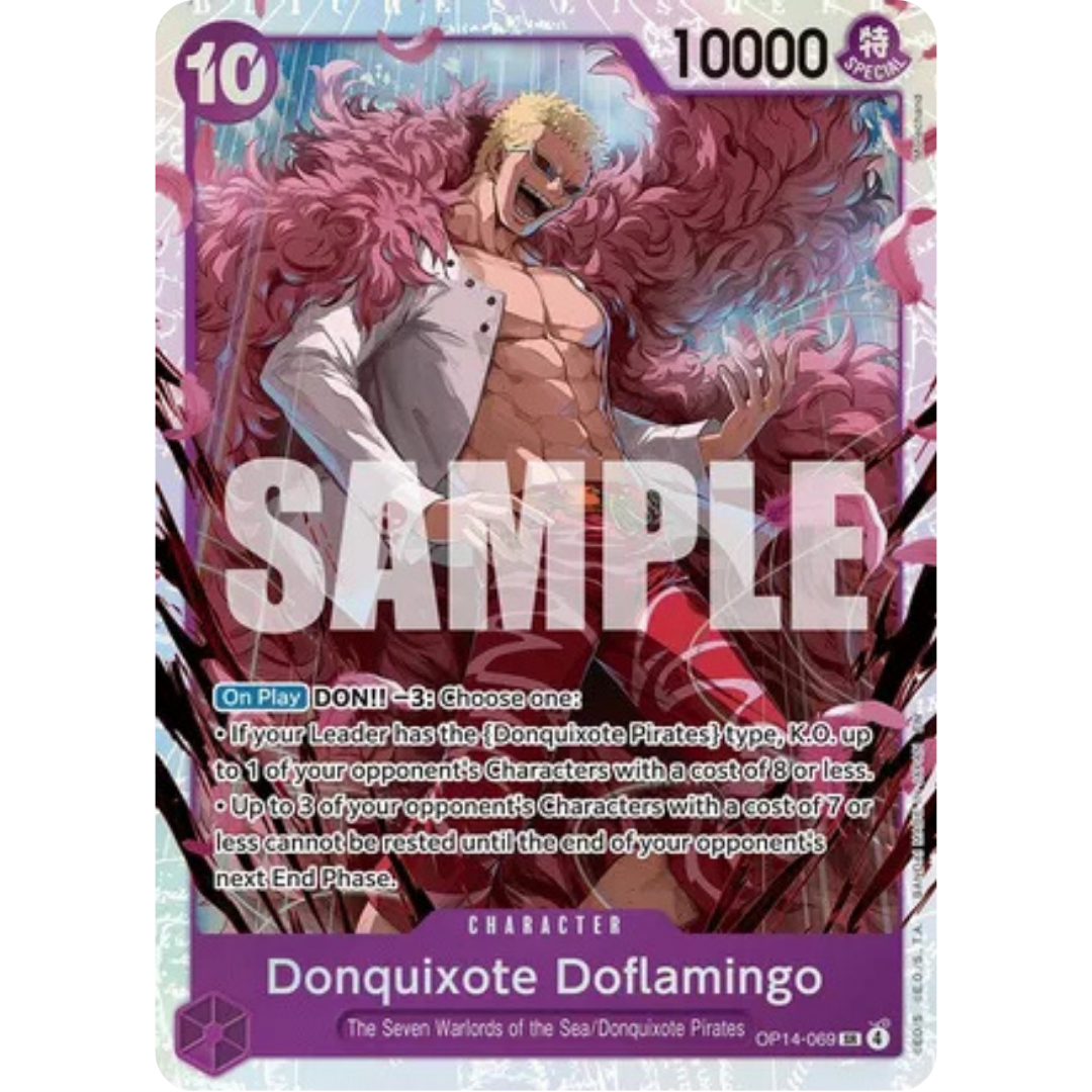 Donquixhote Doflamingo - OP14-069 (OP14-069) - The Azure Sea's Seven Foil
