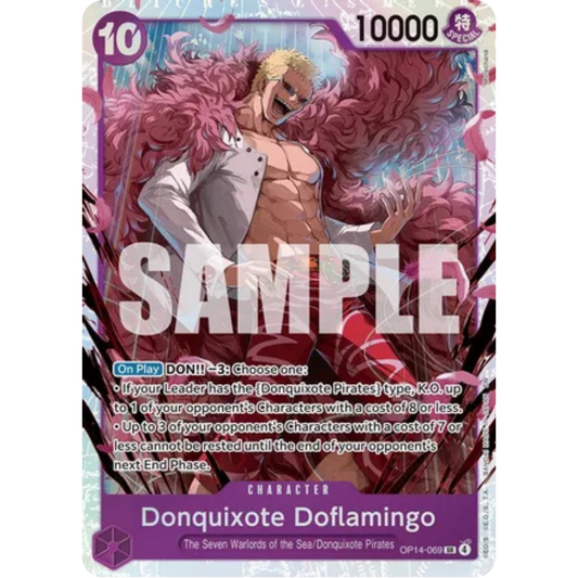 Donquixhote Doflamingo - OP14-069 (OP14-069) - The Azure Sea's Seven Foil