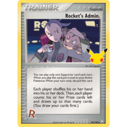 Rocket's Admin. 086/109  - Holofoil Celebrations Classic Collection - Classic Collection