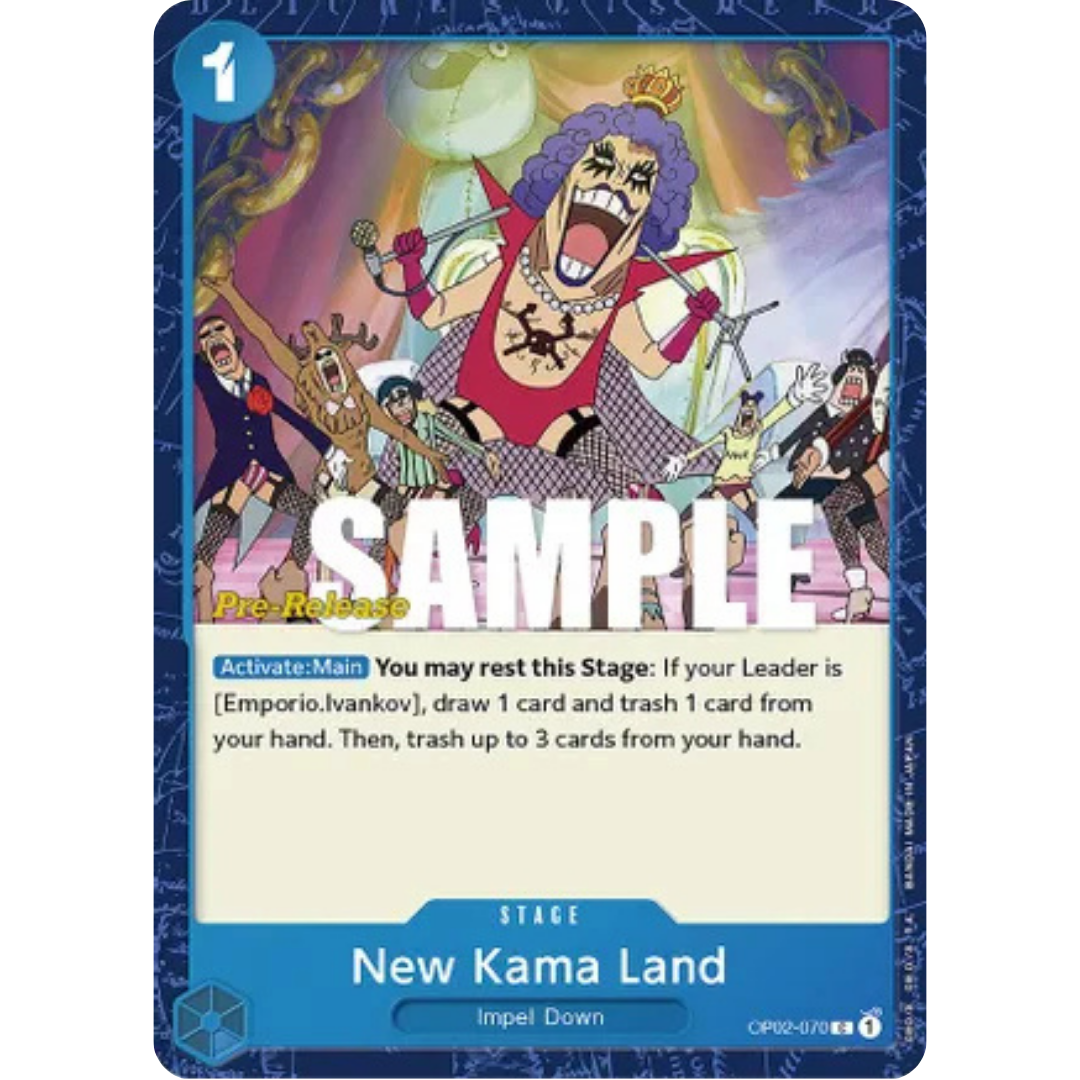 New Kama Land (OP02-070) - Paramount War Pre-Release Cards