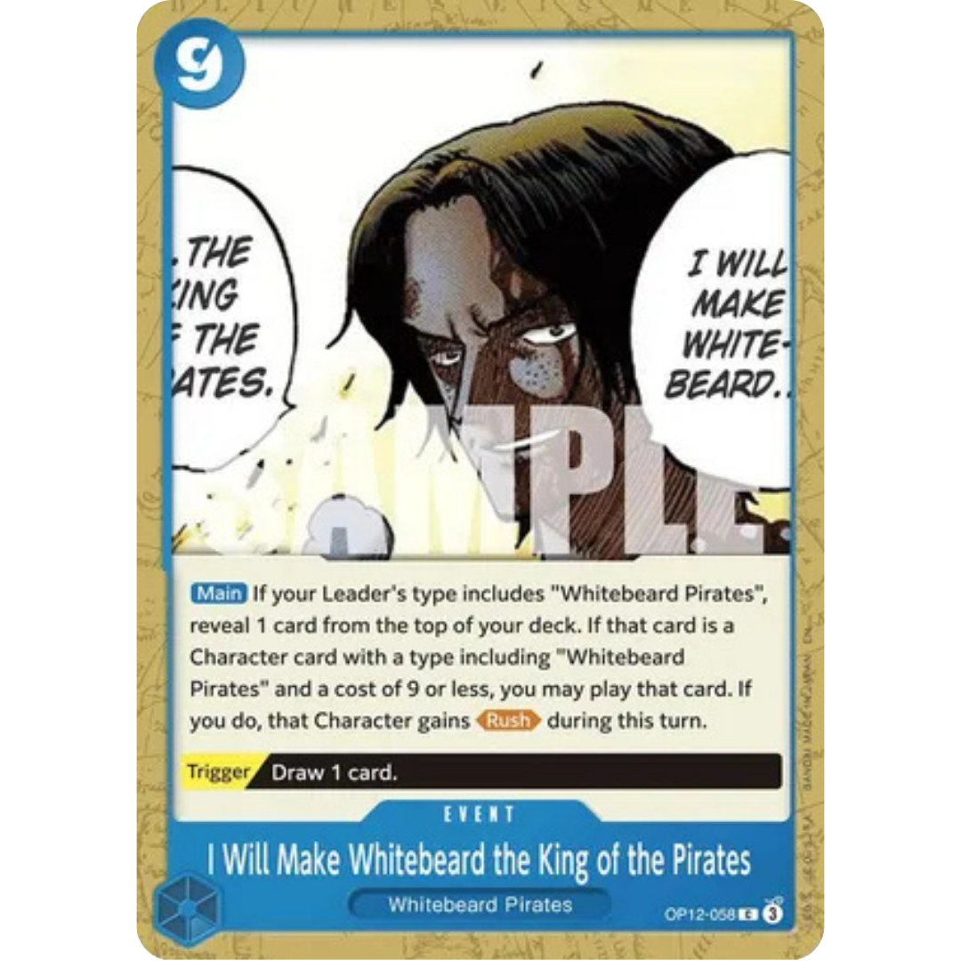 I Will Make Whitebeard the King of the Pirates (OP12-058) - Legacy of the Master
