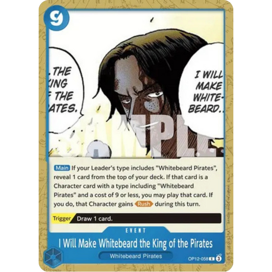 I Will Make Whitebeard the King of the Pirates (OP12-058) - Legacy of the Master