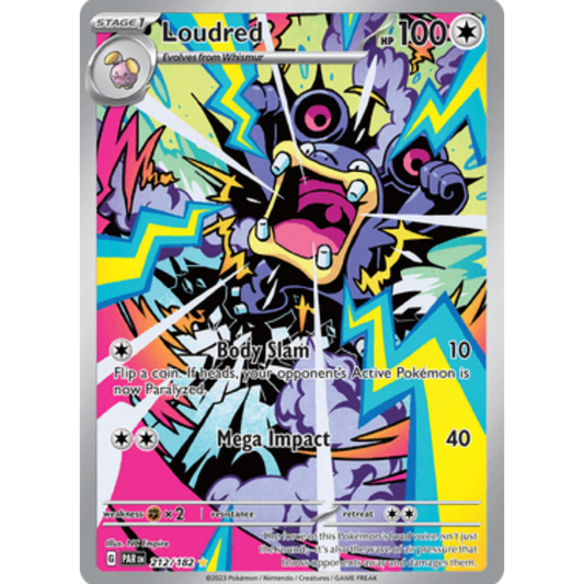 Loudred 212/182  - Holofoil SV04 Paradox Rift - Illustration Rare