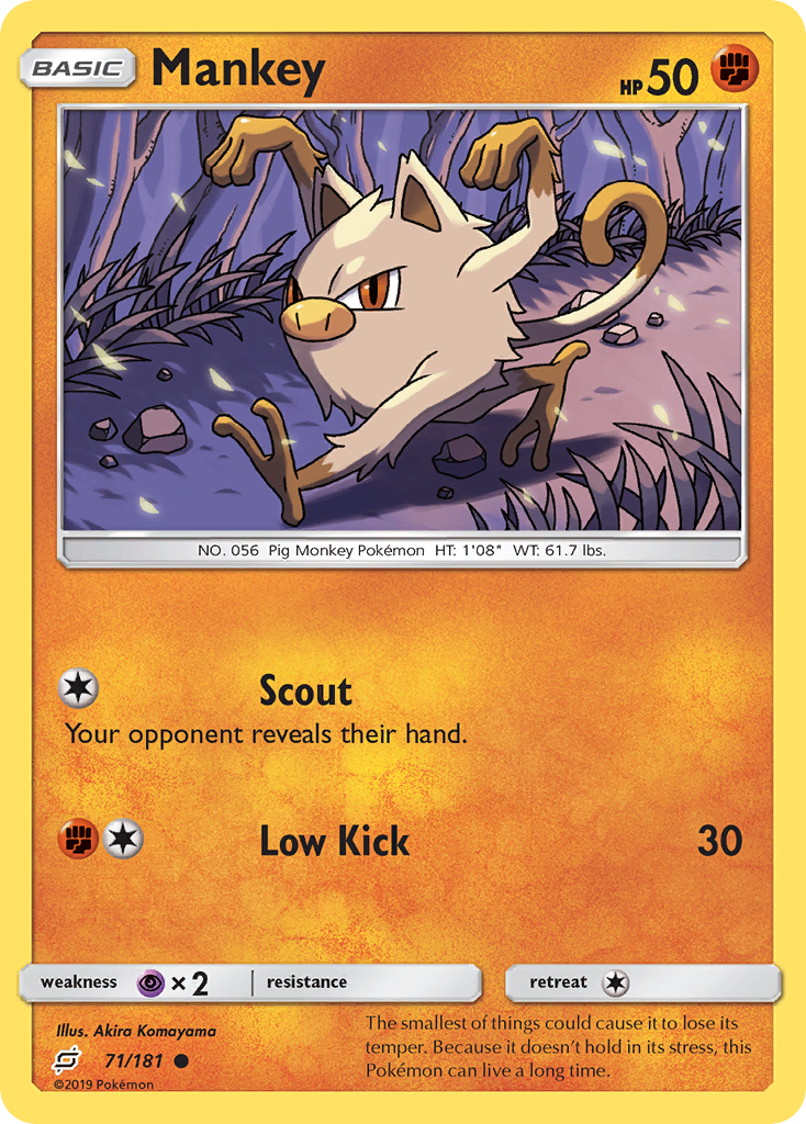 Mankey 071/181  SM  Team Up - Common